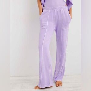 Aerie House Party Skater Sweatpant Purple Wash